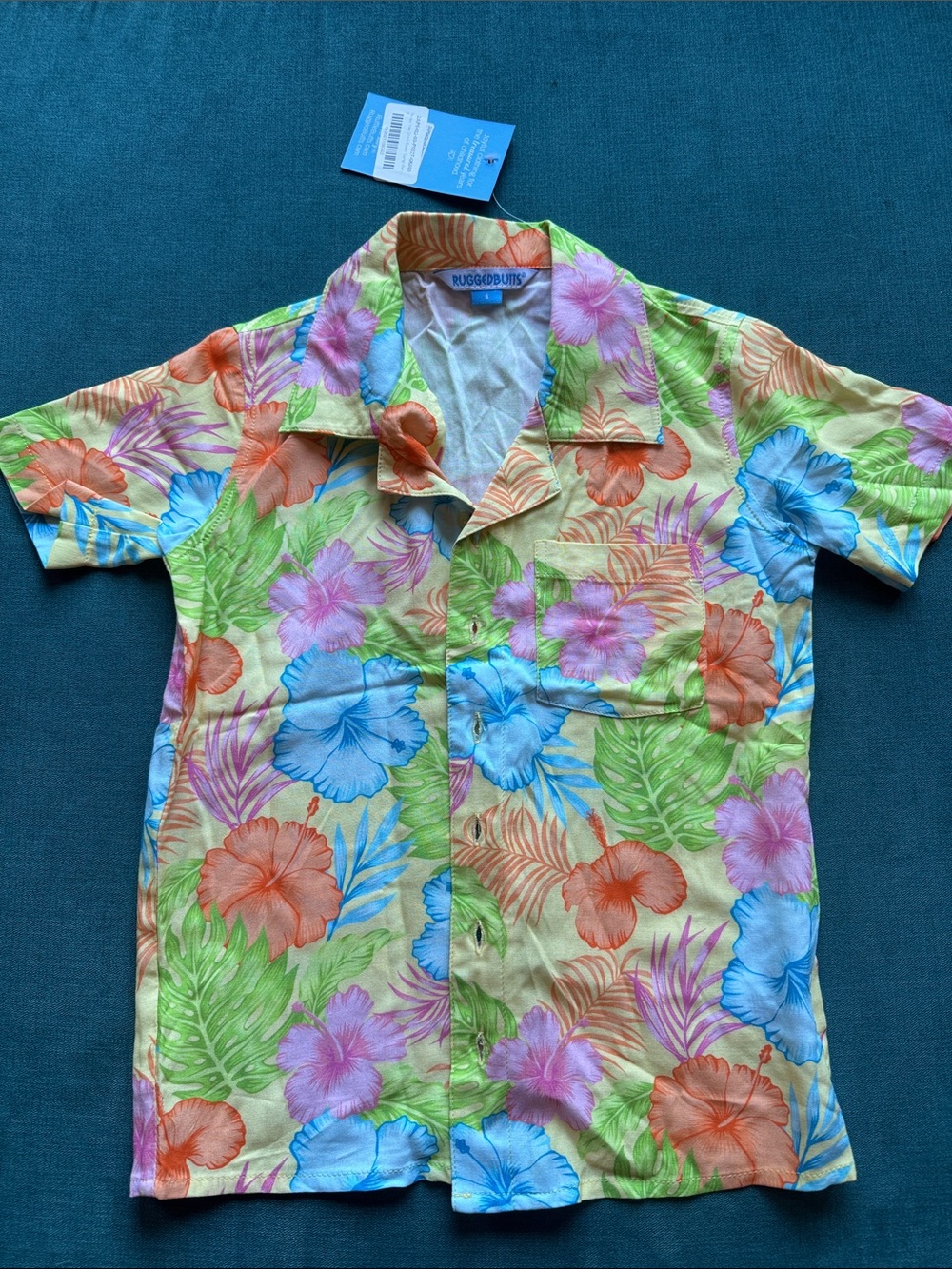 Ruggedbutts Happy Hula Short Sleeve Camp Shirt
